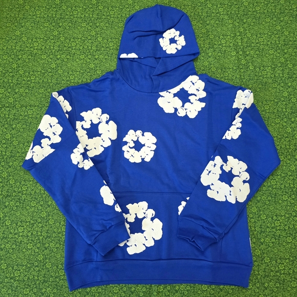 Denim Tears Other - Blue and White Floral Men's Sweater